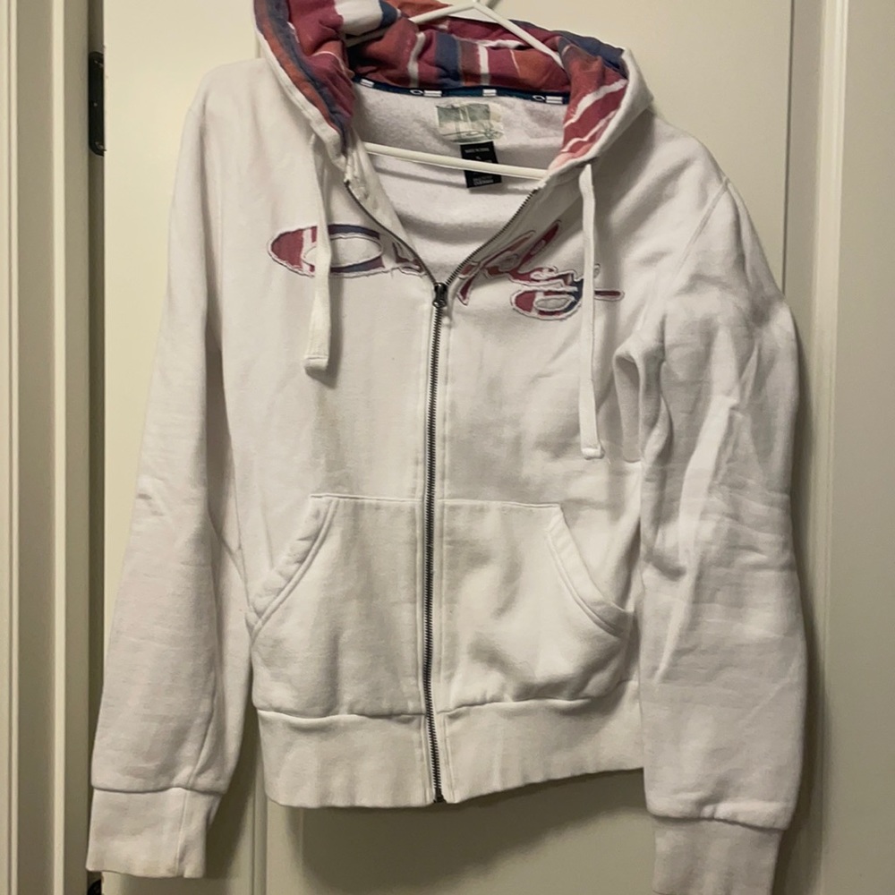 Oakley front zipper hoodie.